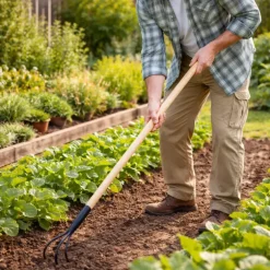 Griffe de jardin 3 dents Progarden® - 150 cm - Acier carbone & manche bois