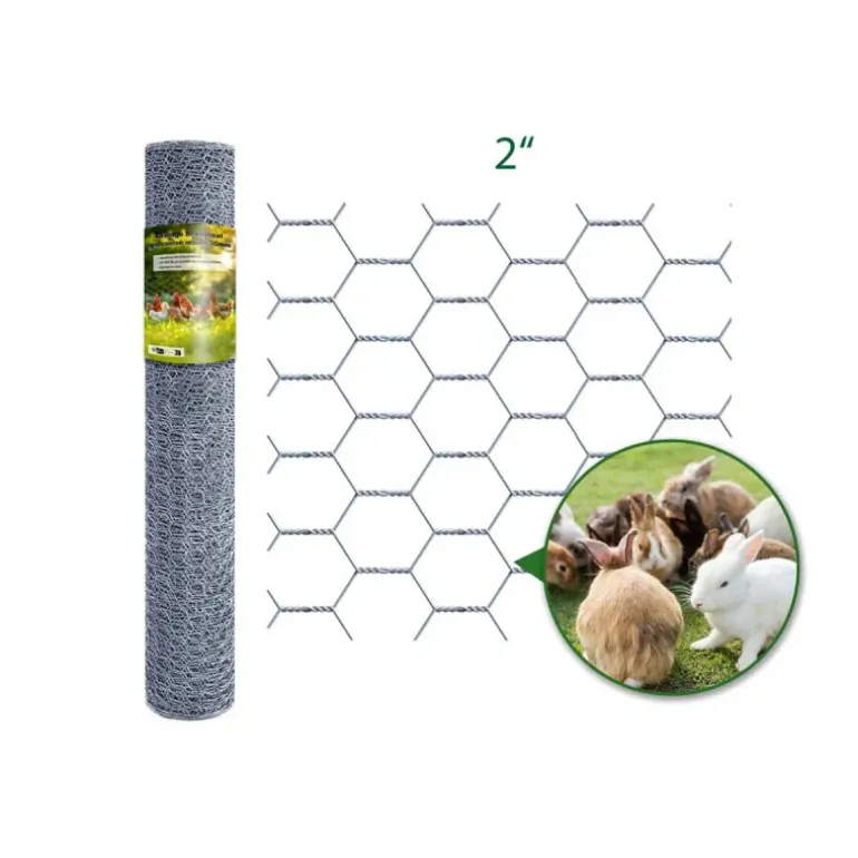 Grillage Hexagonal Galvanisé - Maille 50mm - Hauteur 1,5m - Rouleau 25m