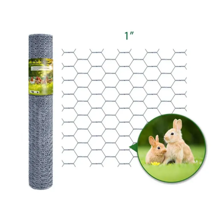 Grillage Hexagonal Galvanisé - Maille 25 mm - Hauteur 1,5 m - Rouleau 10 m