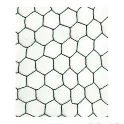 Grillage maille hexagonale 25mm plastifié vert hauteur de 1.5 m