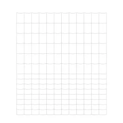 Grillage Rempart Lourd Galvanisé 2x50m - Mailles Progressives 15cm