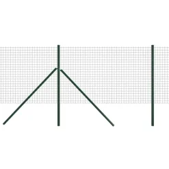 Grillage rouleau galvanisé PVC 1,20m x 20m - Maille 5x5cm Ø3mm