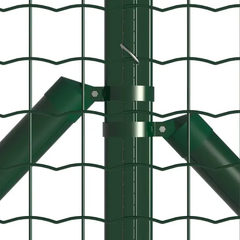 Grillage rouleau galvanisé PVC 1,20m x 20m - Maille 5x5cm Ø3mm