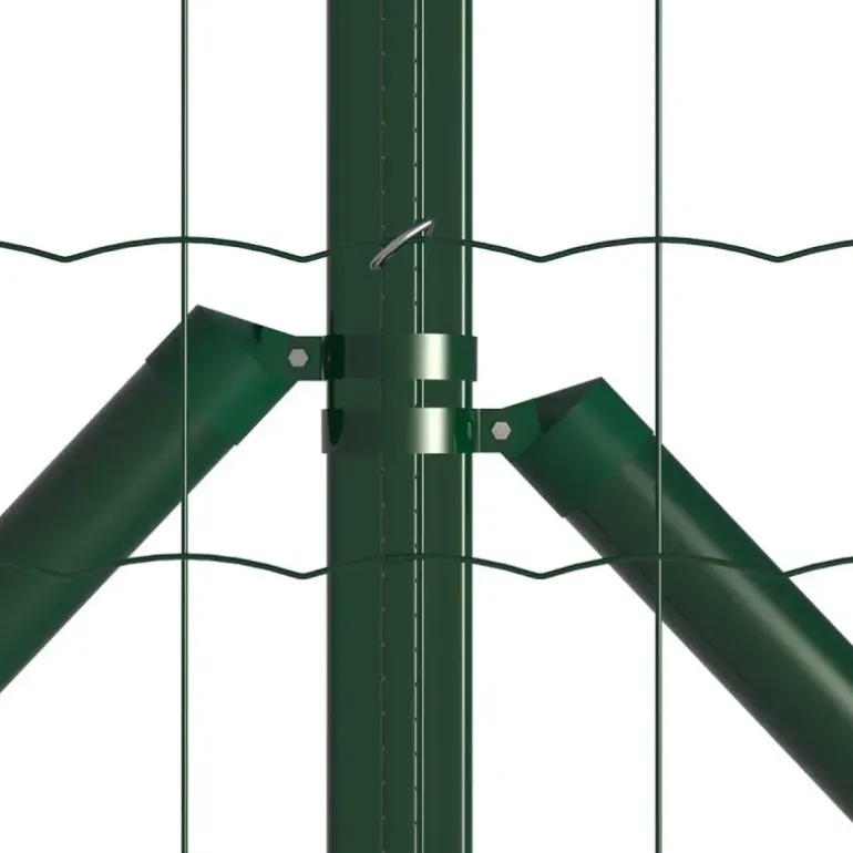 Grillage rouleau galvanisé PVC 1,50m x 20m - Maille 75x100mm Ø2,1mm