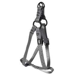 Harnais Réfléchissant Réglable en Nylon Gris - Ajustable 50-65 cm