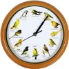 Horloge murale musicale 12 sons de oiseaux 24.5 cm