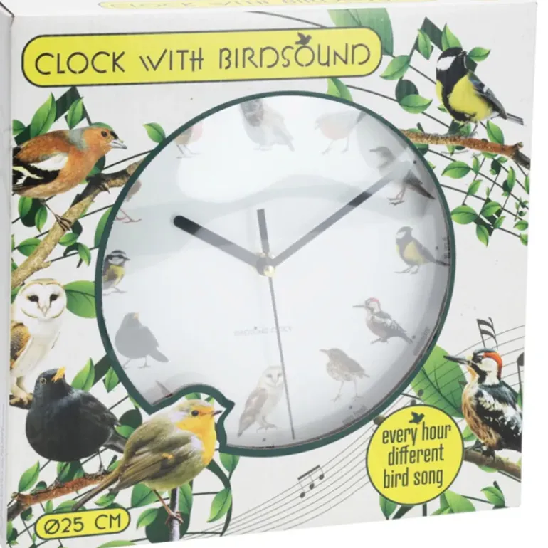 Horloge murale sons oiseaux