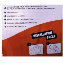 Housse de protection coffre voiture tissu imperméable Oxford 300D