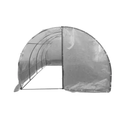 Housse de serre maraîchère 12 m² - Polyéthylène anti-UV 140 g/m² avec 8 fenêtres et 1 porte