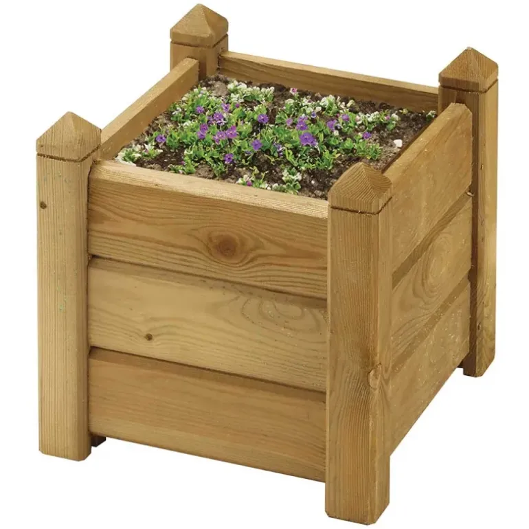 Jardinière carrée bois 30x30 / H 30 cm