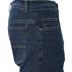 Jeans coupe droite Andrew 5 poches coton bleu moyen 40 à 54