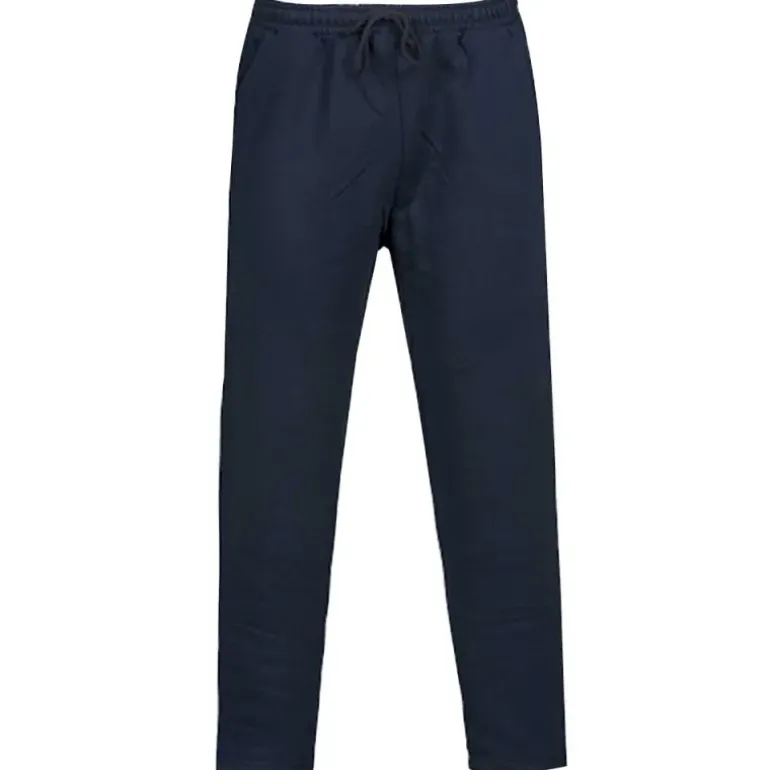 Jogging pantalon molleton marine coton/polyester 3 poches