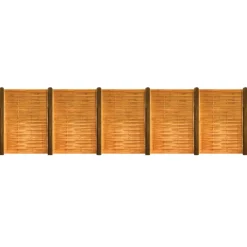 Kit 27 m de clôture bois - Hauteur 180x3,5 cm