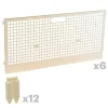 Kit 6 panneaux + 12 charnières pour parc à poussins modulable