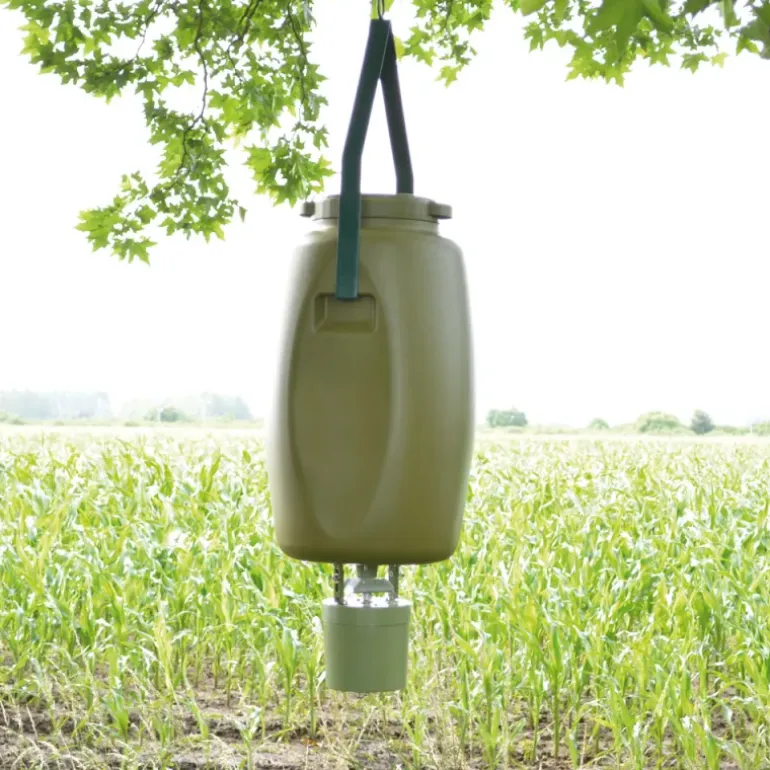 Kit agrainoir automatique 6v + bidon + suspente + batterie