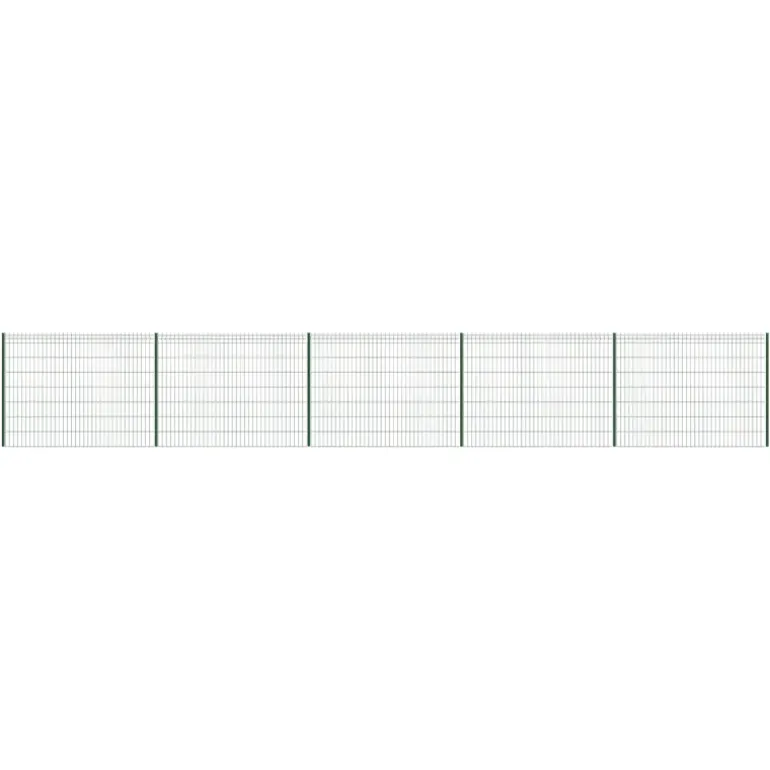 Kit clôture grillagée rigide 10 m - Hauteur 193 cm - Grillage soudé époxy