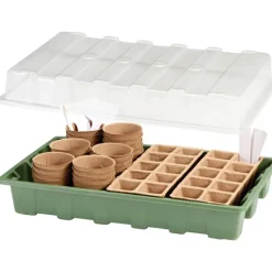 Kit de démarrage pour semis 67 pièces - Plateaux, pots et étiquettes inclus