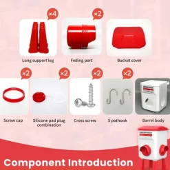 Kit mangeoire 12 kg + abreuvoir 11 L pour poule