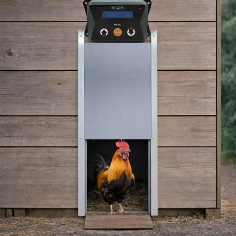 Kit porte automatique poulailler Breed Safe V2 + trappe poule