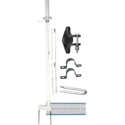 Kit porte électrifiée pour bovins/équins 15m - Ouverture une main - Haute visibilité LACME