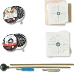 Kit tir de loisir cibles 14cm + 500 plombs 4.5mm plats et pointus
