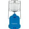 Lampe à gaz Lumogaz autonomie 5h verre bleu Ø 12 cm x H 26 cm