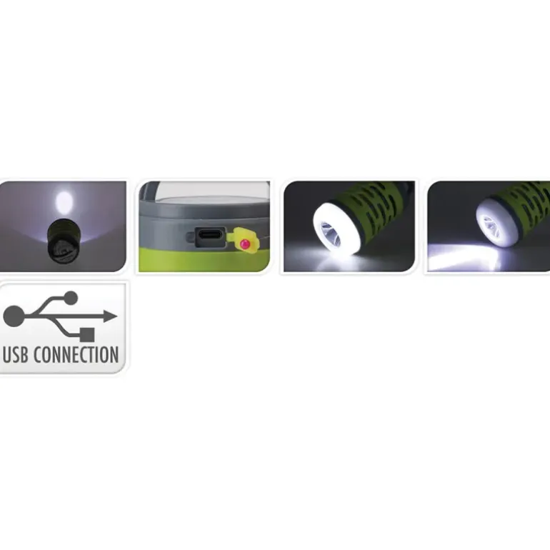 Lampe anti-moustiques 3 en 1 - Lanterne UV rechargeable USB-C