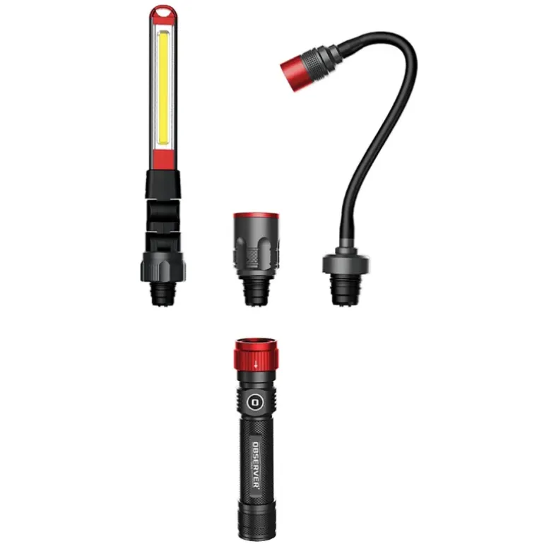 Lampe 3-en-1 OBSERVER - Torche, Barre d'Inspection & Tête Flexible 1000 Lumens