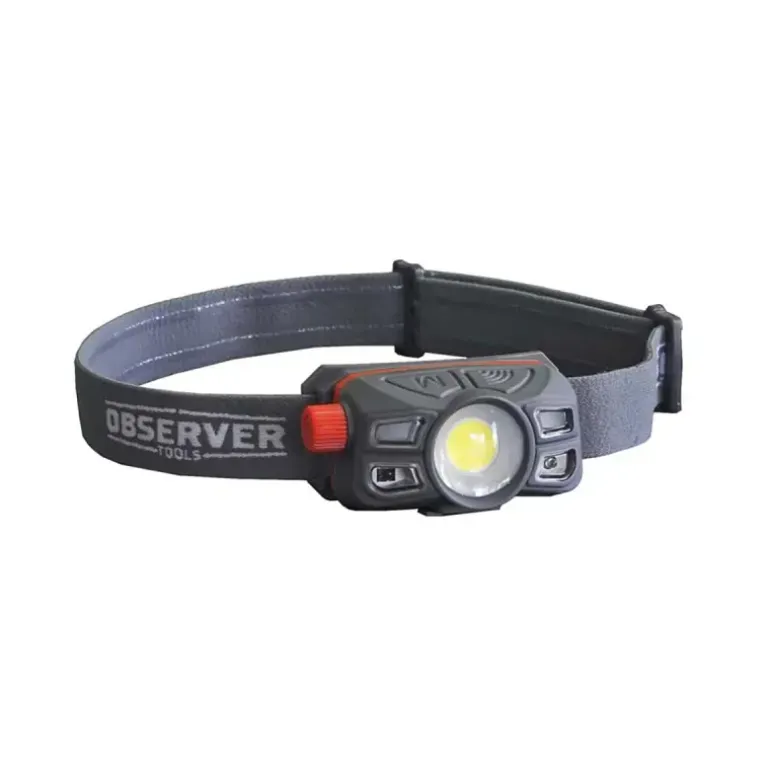 Lampe frontale OBSERVER - 450 Lumens - Rechargeable USB-C - Étanche IP67