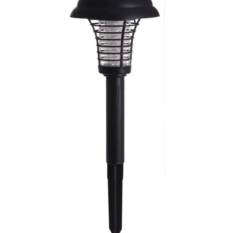 Lampe Solaire LED Anti-Moustiques - Blanc Anti-UV - Autonomie 6 à 8h