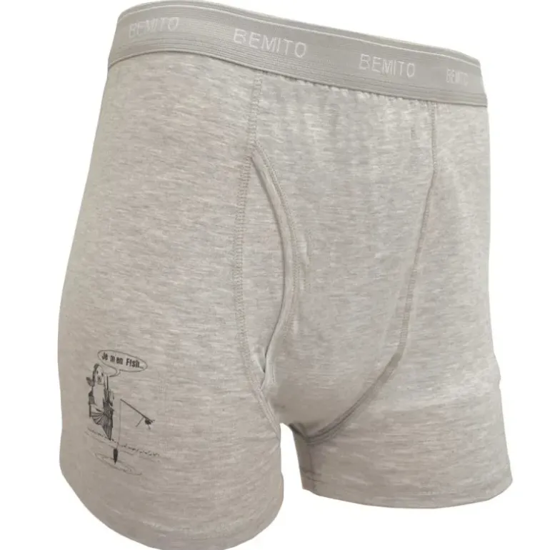 Lot 3 boxers humour ceinture élastique coton doublé M à 3XL