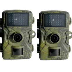 Lot 2 caméras de chasse 12MP LEDs invisibles IP66 – Vision nocturne