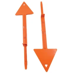 Lot 2 piquets de battue angle tir 30° orange