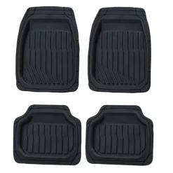 Lot 4 Tapis PVC Baquet Lavables Étanches Auto