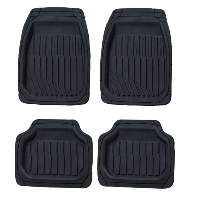 Lot 4 Tapis PVC Baquet Lavables Étanches Auto