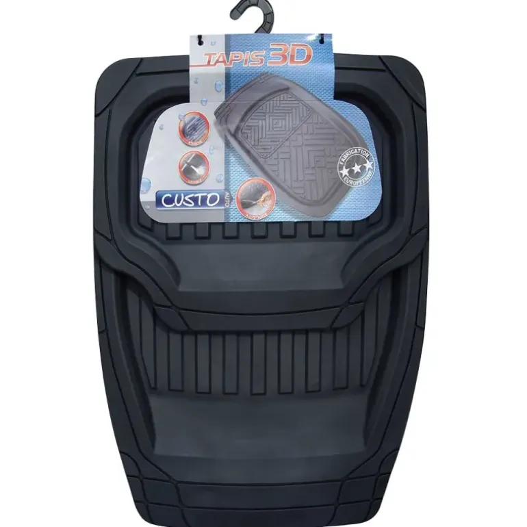 Lot 4 Tapis PVC Baquet Lavables Étanches Auto