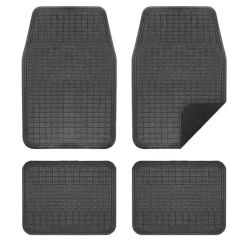 Lot 4 Tapis PVC/Moquette Imperméables Bi-matière