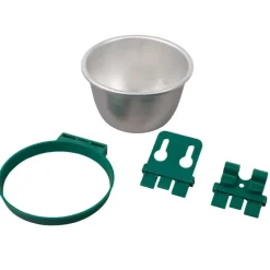 Lot de 10 Bols aluminium mangeoire - abreuvoir multi animaux ø10cm