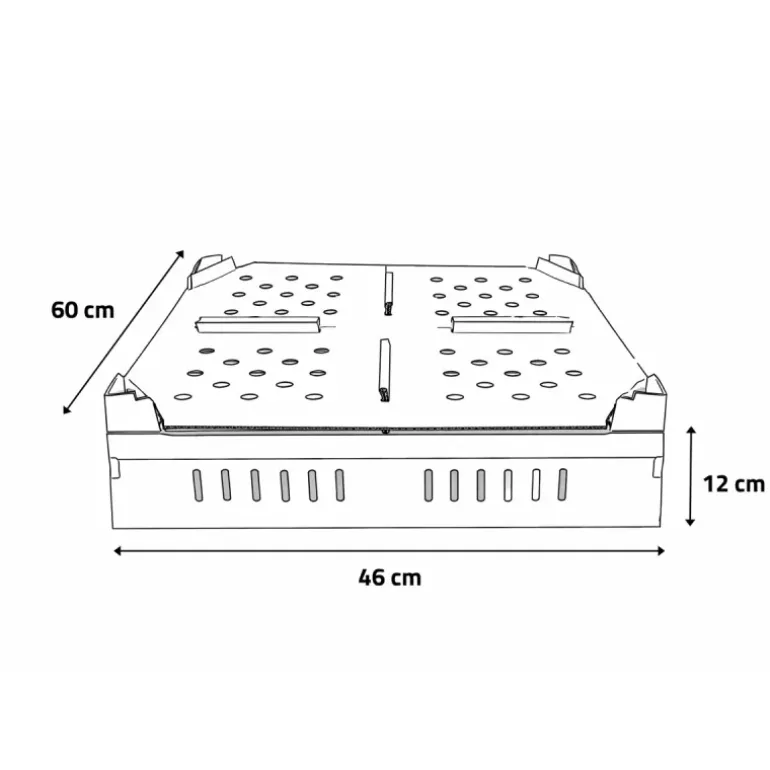 Lot de 25 boîtes transport poussins carton empilables 46 X 60 X 12 cm