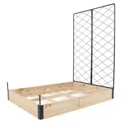 Lot de 3 carrés potager en bois de sapin