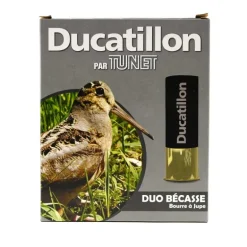 Lot de 100 Cartouches 12/70 bourre jupe "Duo Bécasse" 38g 358m/s