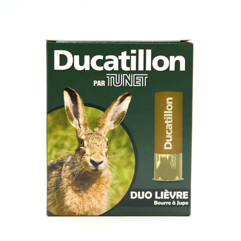 Lot de 40 Cartouches de chasse cal.12/70 DUCATILLON® "Duo Lièvre"