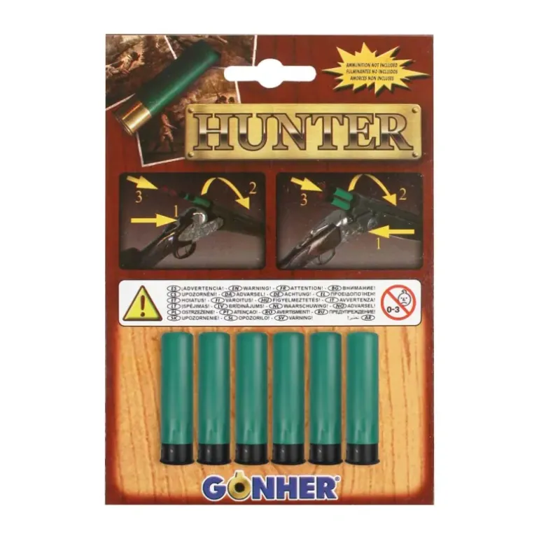 Lot de 6 cartouches pour fusil à amorces sécurisées