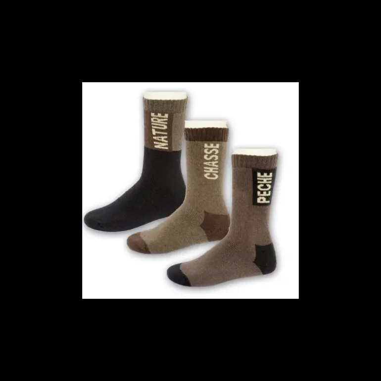 Lot de 3 chaussettes de chasse