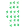 Lot de 10 clips de fixation 85x25mm pour tunnel de jardin - Vert