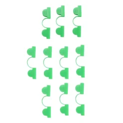 Lot de 10 clips de fixation 85x25mm pour tunnel de jardin - Vert