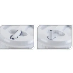 Lot de 3 Distributeurs de Boisson en Plastique - Capacités 7,5L, 2,4L et 1,25L - Bleu et Blanc