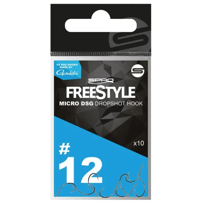 Lot de 10 Hameçons Spro Freestyle Micro DSG n°12 – lot de 10