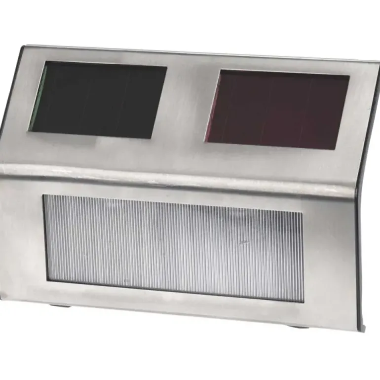 Lot de 4 lampes solaires LED inox – Éclairage extérieur éco