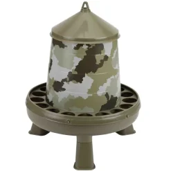 Lot de 5 Mangeoires sur pieds surélevés 4 kg camo Ø 33cm H 37,5cm